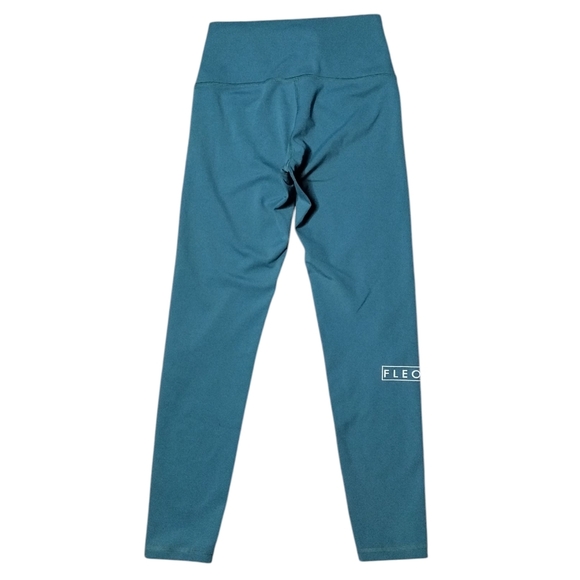 Fleo El Toro High Rise Leggings In Indian Teal Size Small - Picture 5 of 6